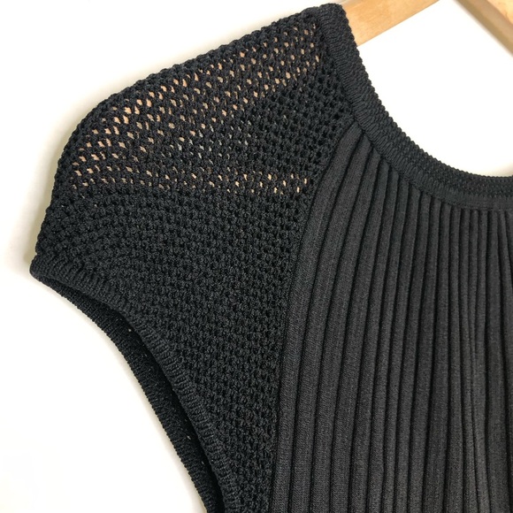 Prada Black ribbed mesh top - Picture 3 of 11